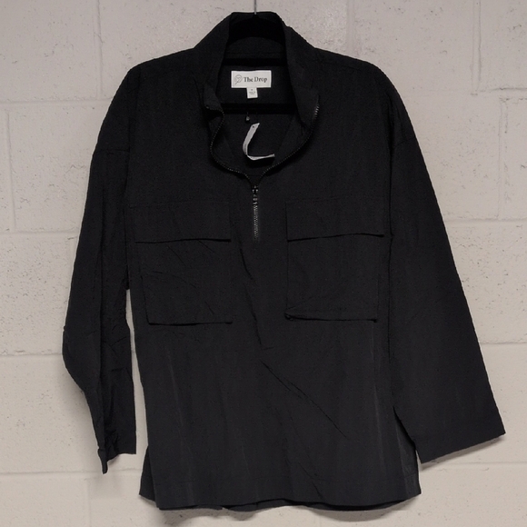 The Drop Women's Anabel Relaxed Nylon Jacket Size Medium NWT - Picture 2 of 7